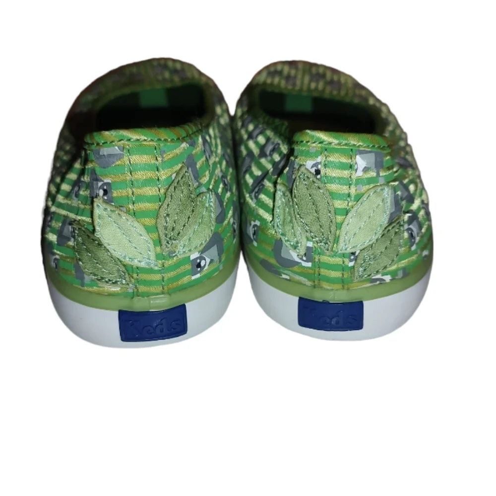 Keds x Eleanor Lime Green Satin Flats with Koalas